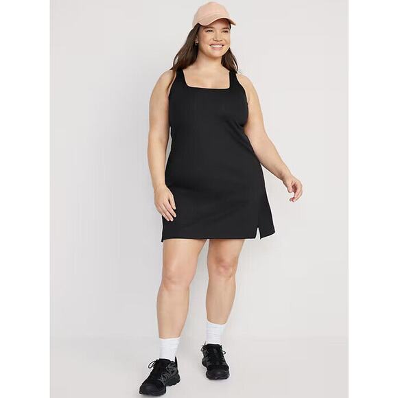 Old Navy PowerSoft Square Neck Athletic Dress Go Dry Black Bodysuit Plus Size 3X - Picture 13 of 13